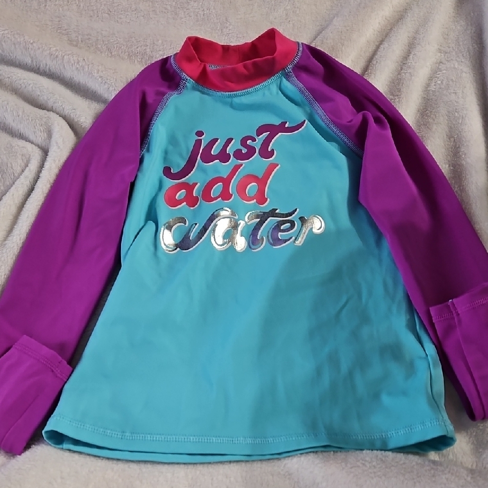 Kids Swim Shirt - Purple and Blue